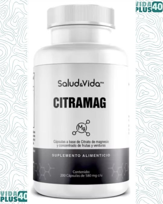 Salud vida Citrato de Magnesio 500mg Fácil Absorción - Citramag
