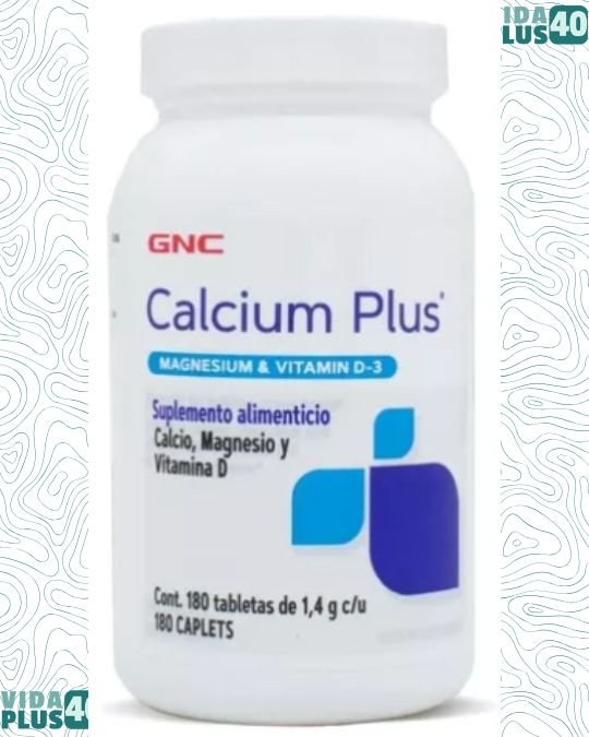 Calcium Plus Mag & Vit D-3 180 Tabletas Sabor Sin sabor