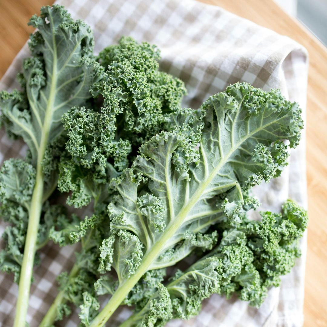 Kale fuente de calcio vegetal