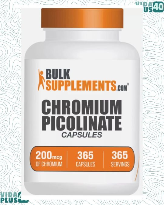 BulkSupplements Chromium Picolinate 365 Capsules - 200 mcg Per Serving