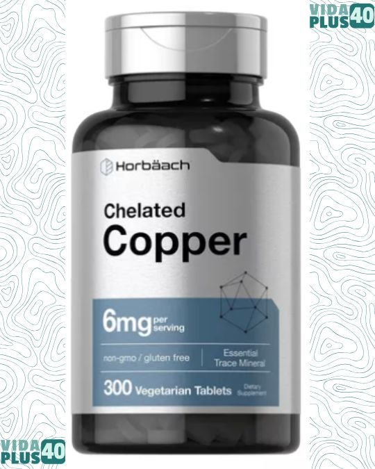 Horbaach Suplemento De Cobre Quelado 6mg Con 300 Tabletas