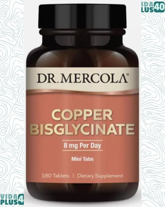 Copper Bisglycinate 8mg Daily 180 Mini Tabs Chelated Form Energy Metabolism